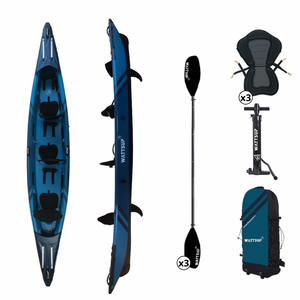 WattSUP Torpedo 3-Personers Uppblåsbar Kajak Full Dropstitch 476 cm