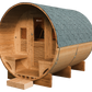 Sauna Gaïa Luna – Stor Utomhusbastu i Massiv Gran (6 personer)