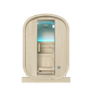Sauna Gaïa Urban 2 Personer – Utomhusbastu i Kanadensisk Gran (130x130 cm)