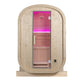 Sauna Gaïa Urban 2 Personer – Utomhusbastu i Kanadensisk Gran (130x130 cm)