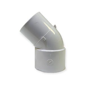PVC vinkel 45 gr 1 1/2" hona/hane CS