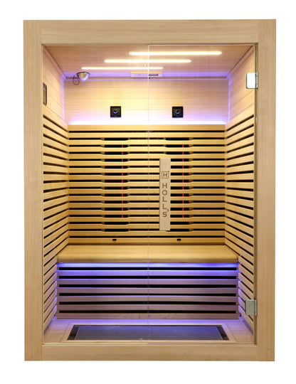 Holl’s Canopée Infraröd Bastu 2 Personer – Triple Care Full Spectrum & Premium Gran