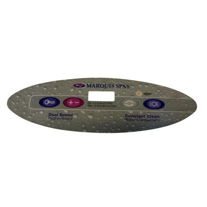 Etikett till kontrollpanel Marquis Medium Panel 2003