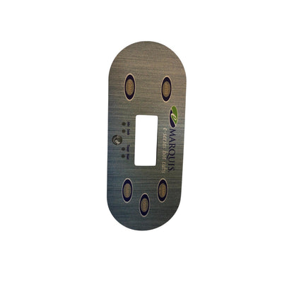 Etikett till Marquis kontrollpanel E-Serien 5 knappar 1 pump 2014-2018
