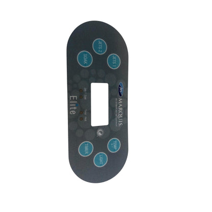 Etikett till Marquis kontrollpanel Elite 6 knappar 2 pumpar 2020