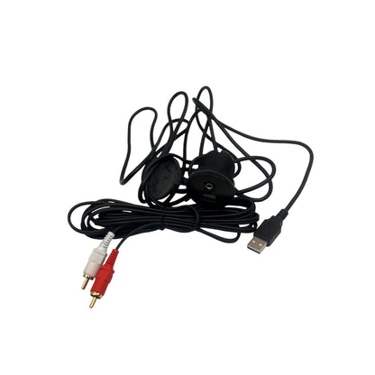 AUX/USB-port Panelmonterad multifunktionskabel för ljud/ström/USB-anslutning