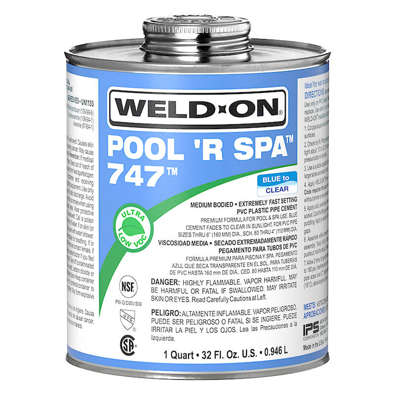 PVC lim Weld-On® 747™ Pool 'r Spa