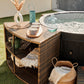 NetSpa Vita 4 Personer Semi-Rigid Spa med Möbler & Omramning