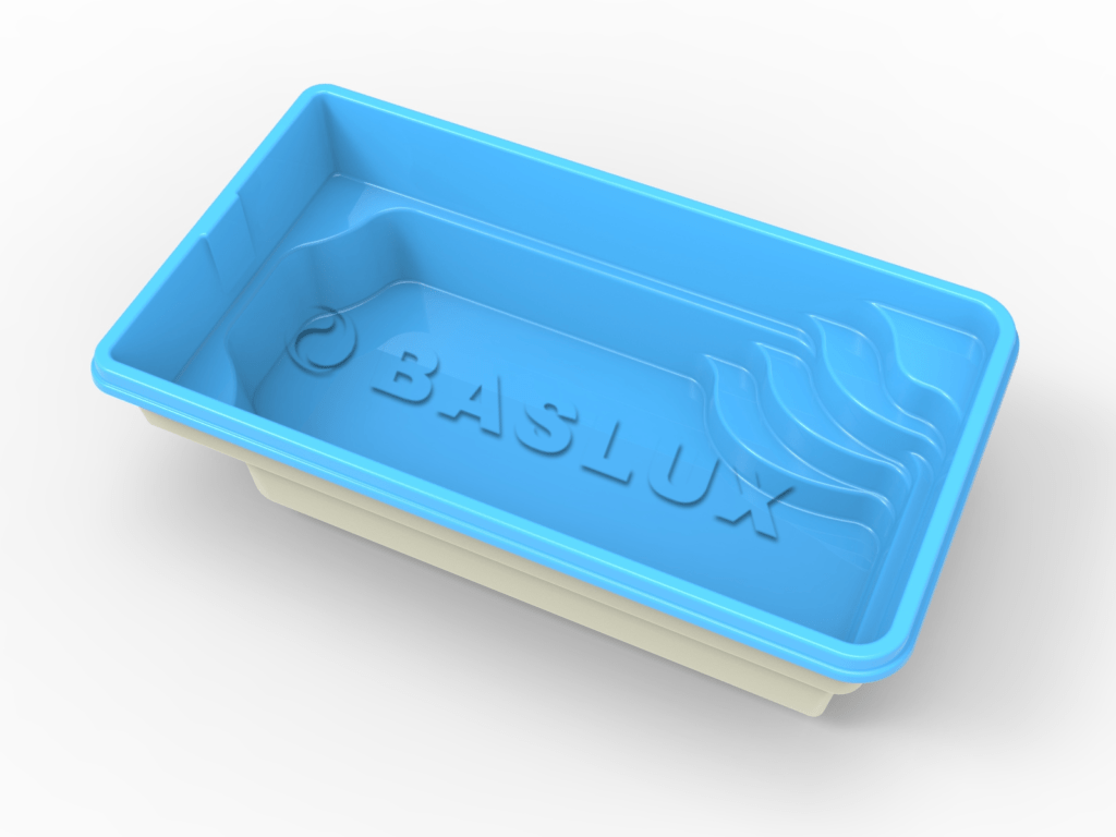 Glasfiberpool BARBADOS 5,00m x 2,80m x 1,35m