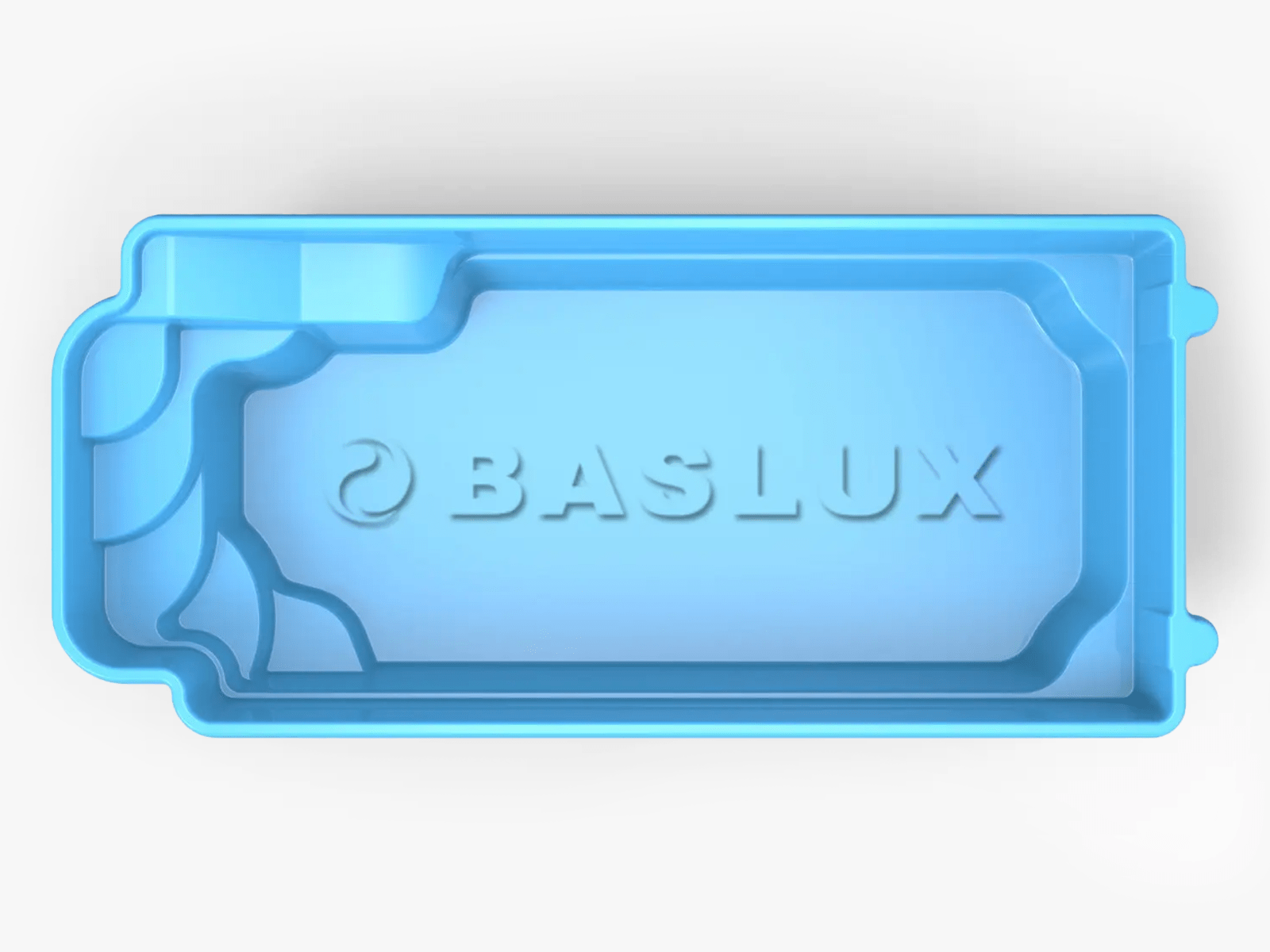 Glasfiberpool KEFALINA 9,50m x 3,70m x 1,55m