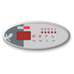 Display Gecko TSC-9 GE1-GE2 med etikett