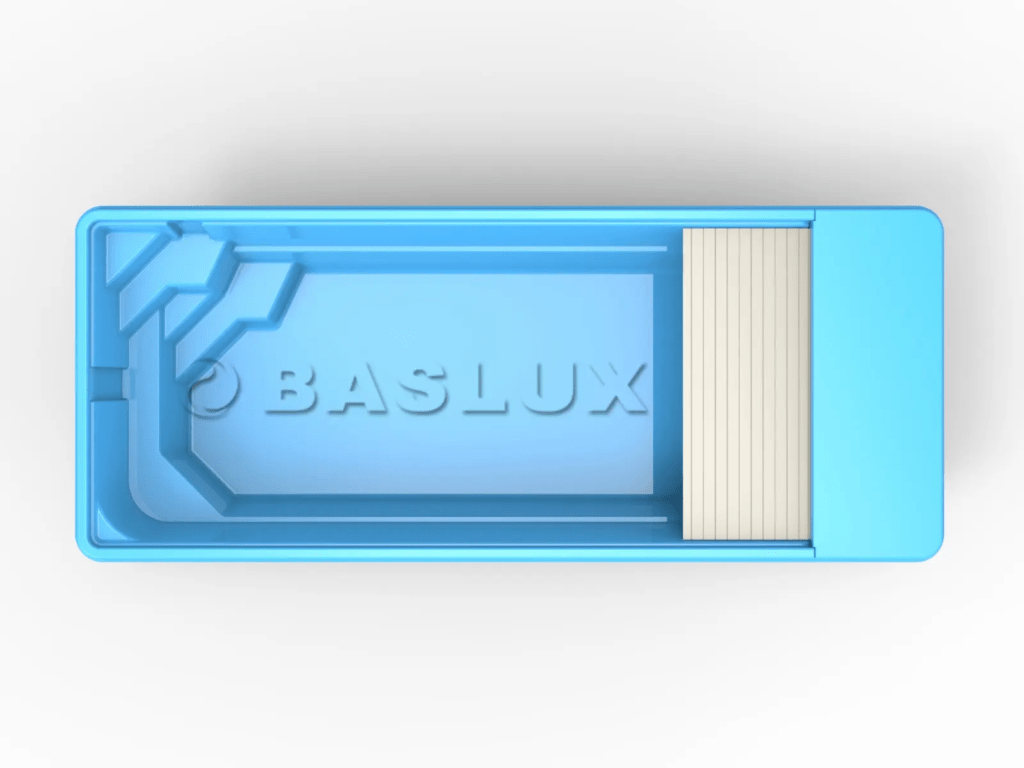 Glasfiberpool OKINAWA 7,80m x 3,20m x 1,50m