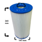 Spafilter till Arctic Spa, CalSpa, Hotspring, Hydropool, Tiger River, Watkins 30ft