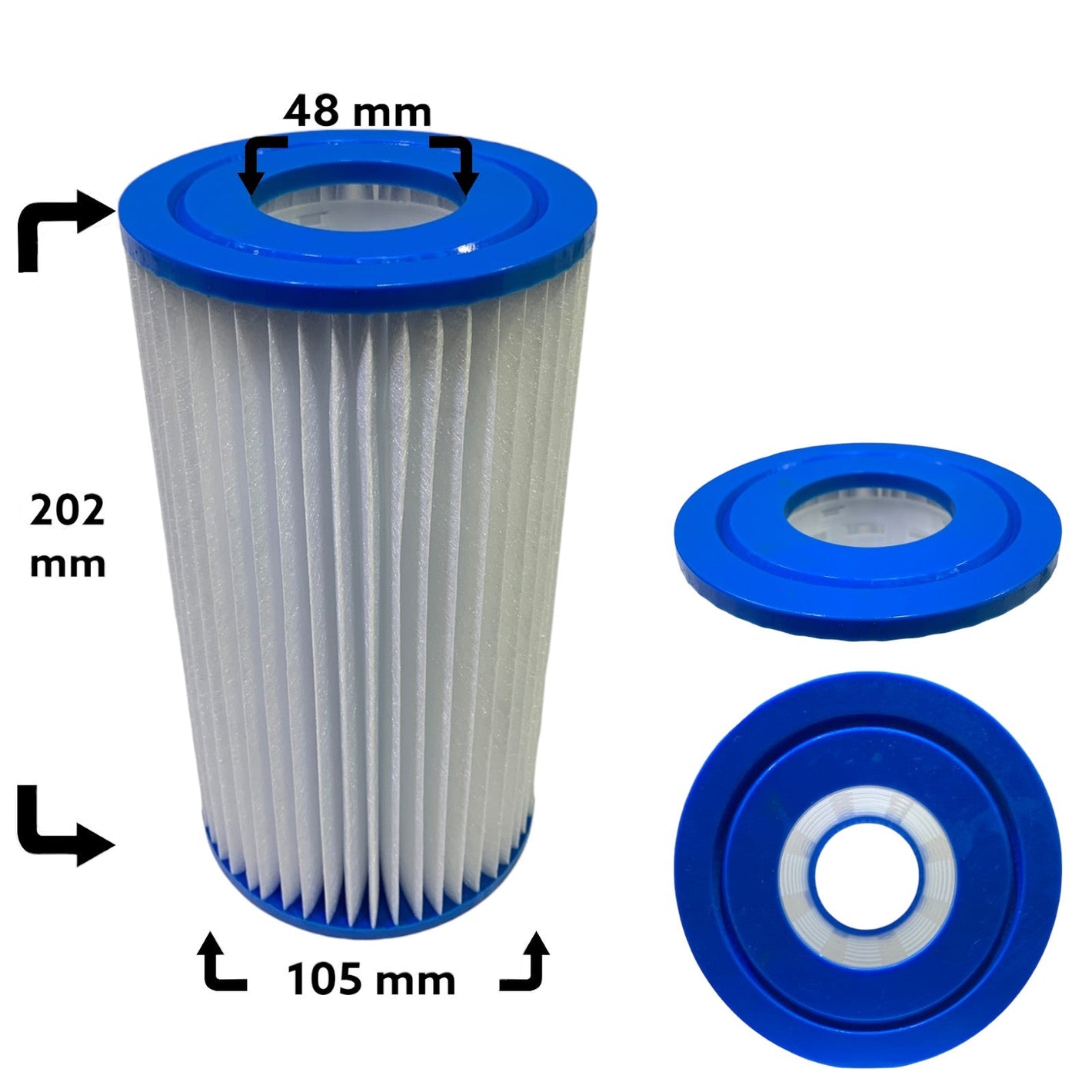 Spafilter modell Intex A passar även Folkpool 5ft