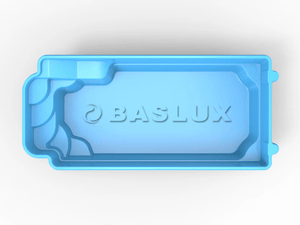 Glasfiberpool RODOS 8,00m x 3,70m x 1,55m