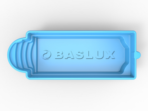 Glasfiberpool SANTORYNA 7,90m x 3,20m x 1,55m