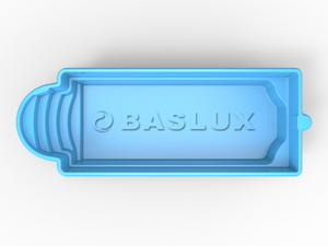 Glasfiberpool SANTORYNA 7,90m x 3,20m x 1,55m