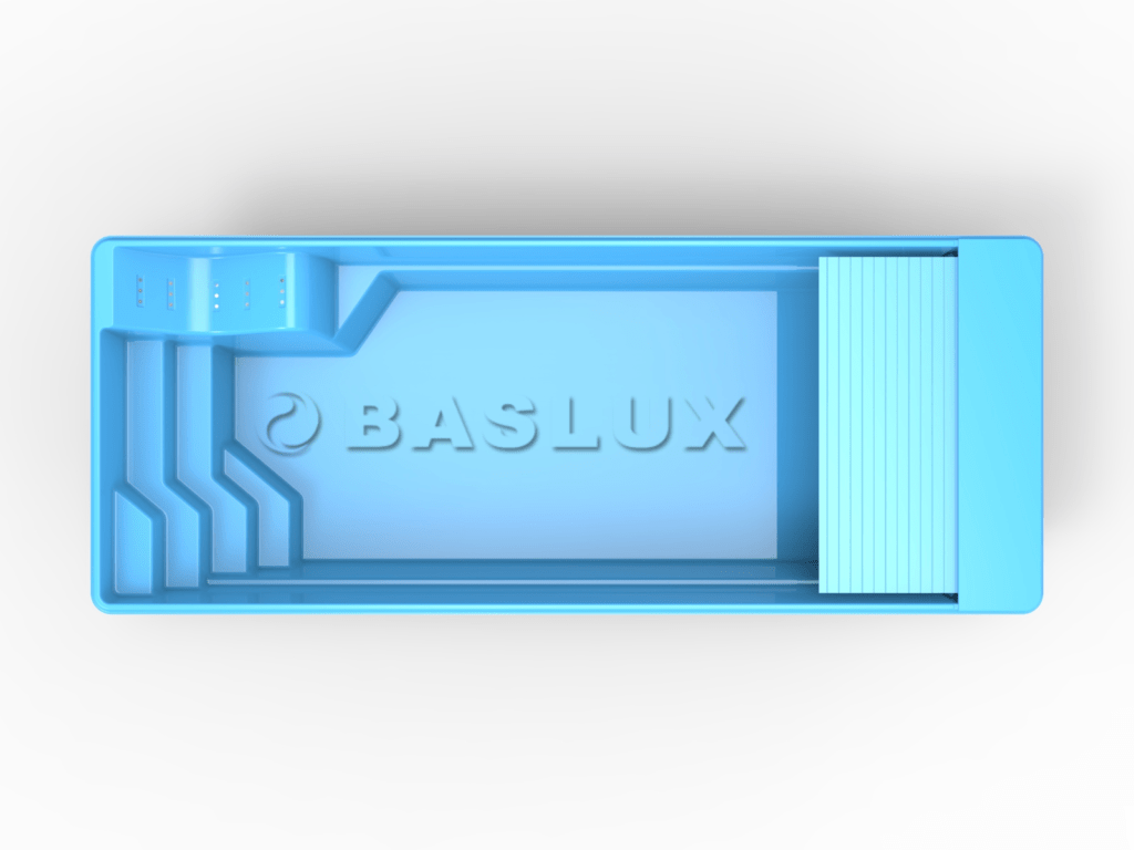 Glasfiberpool SWIM COMFORT 8,80m x 3,50m x 1,50m