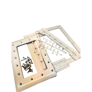 Skimmer liner adaptersats konverterar Certikin HD100 standardskimmrar från betong till liner