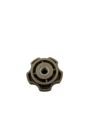 Knopp-Mutter med gänga 1-4"-20 SS nylon skruvtyp 5-stjärnig form Grå (1)