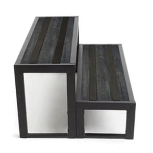 Trappa 2 steg Woodgrain Charcoal CS