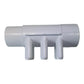 PVC Fördelare 2"/2" hona/hane samt 6x3/4" hane slät CS
