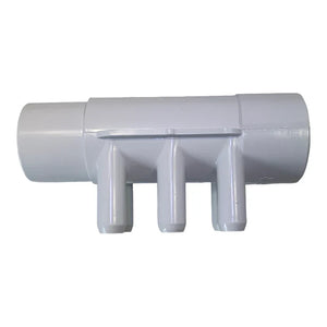 PVC Fördelare 2"/2" hona/hane samt 6x3/4" hane slät CS