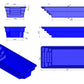 Glasfiberpool RIVIERA 7,50m x 3,15m x 1,50m