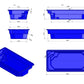 Glasfiberpool SAMOS 6,00m x 3,10m x 1,35m
